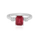 Bemainty Ruby Silver Ring