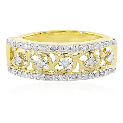 9K I4 (J) Diamond Gold Ring