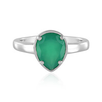 Green Onyx Silver Ring