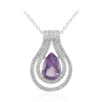 Amethyst Silver Necklace