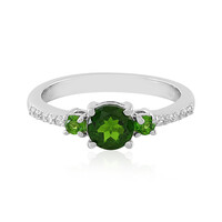 Russian Diopside Silver Ring