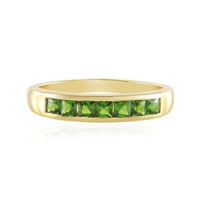 Russian Diopside Silver Ring