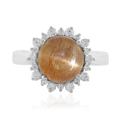 Cat´s Eye Sunstone Silver Ring