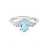 Sky Blue Topaz Silver Ring