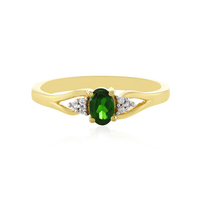 Russian Diopside Silver Ring