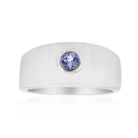 Unheated Tanzanite Silver Ring