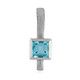 Sky Blue Topaz Silver Pendant (MONOSONO COLLECTION)