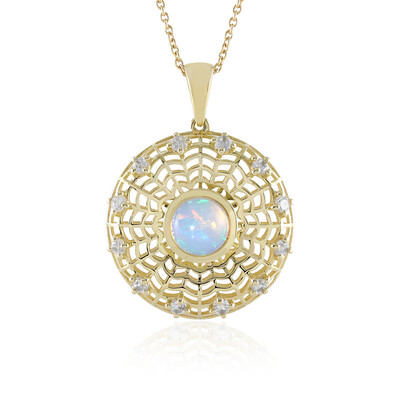 9K Welo Opal Gold Necklace (Ornaments by de Melo)