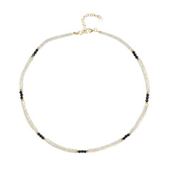 Black Spinel Silver Necklace