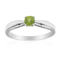 Idocrase Silver Ring