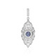 Unheated Tanzanite Silver Pendant