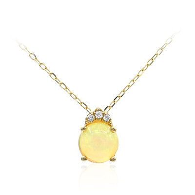 10K AAA Welo Opal Gold Necklace