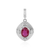 Bemainty Ruby Silver Pendant