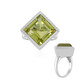 Lemon Quartz Silver Ring (MONOSONO COLLECTION)