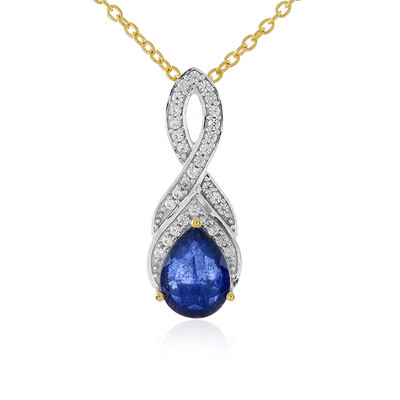 Madagascar Blue Sapphire Silver Necklace