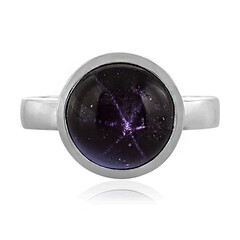 Star Garnet Silver Ring