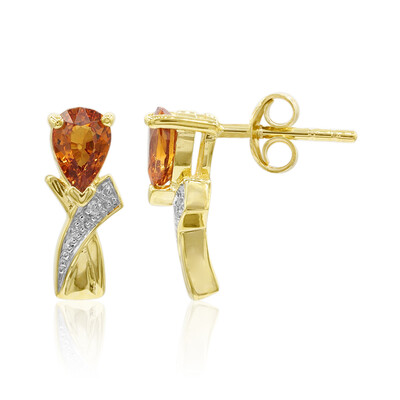 9K Spessartite Gold Earrings