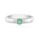 Colombian Emerald Silver Ring