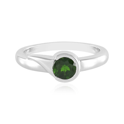 Russian Diopside Silver Ring