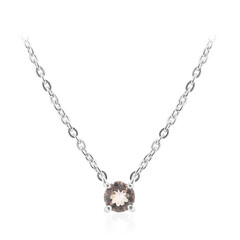 Morganite Silver Necklace