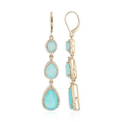 18K Paraiba Opal Gold Earrings (AMAYANI)