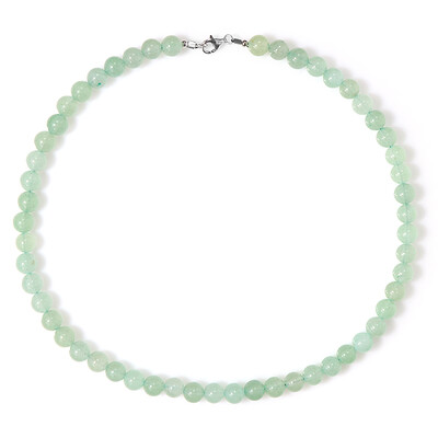 Green Aventurine Silver Necklace