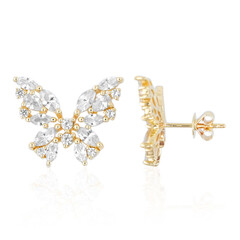 9K Zircon Gold Earrings (de Melo)