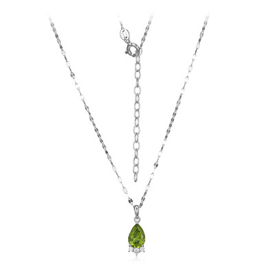 Peridot Silver Necklace