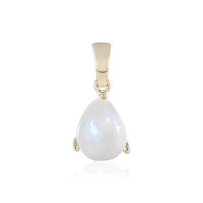 9K White Moonstone Gold Pendant