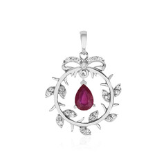 Madagascar Ruby Silver Pendant