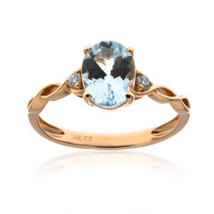 14K AAA Brazilian Aquamarine Gold Ring (CIRARI)