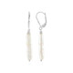 White Freshwater Pearl Silver Earrings