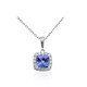 10K AAA Tanzanite Gold Necklace