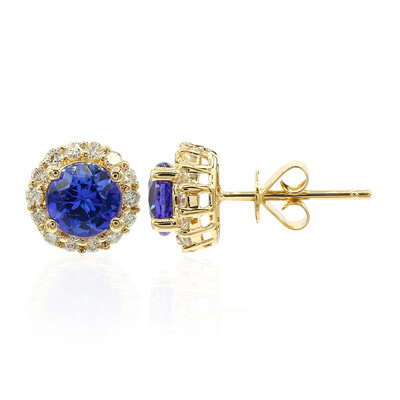 14K AAA Tanzanite Gold Earrings (CIRARI)