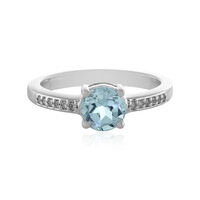 Sky Blue Topaz Silver Ring