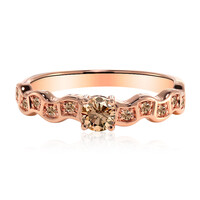 14K VS1 Argyle Rose De France Diamond Gold Ring