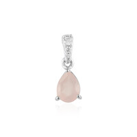 Rose Quartz Silver Pendant