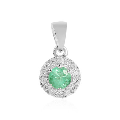 Colombian Emerald Silver Pendant (MONOSONO COLLECTION)