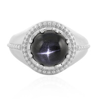 Indian star diopside Silver Ring