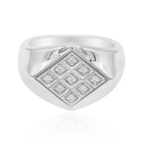 I1 (G) Diamond Silver Ring