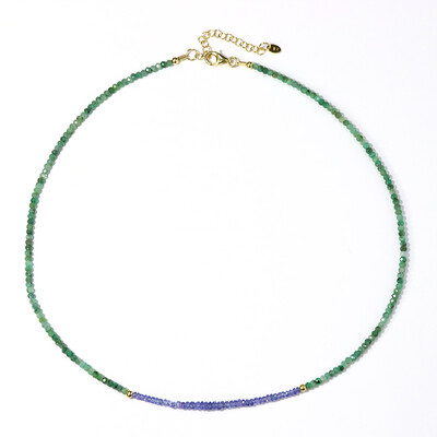 Zambian Emerald Silver Necklace