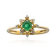 14K AAA Zambian Emerald Gold Ring (CIRARI)