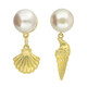 White Freshwater Pearl Silver Earrings