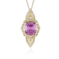 14K Patroke Kunzite Gold Necklace (de Melo)