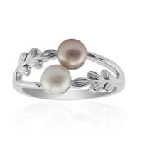 White Freshwater Pearl Silver Ring (TPC)