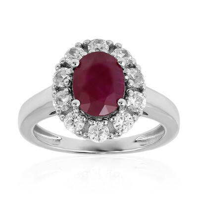 Kenyan Ruby Silver Ring