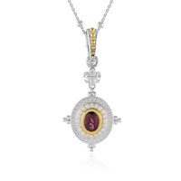 Malawi Garnet Silver Necklace (Dallas Prince Designs)