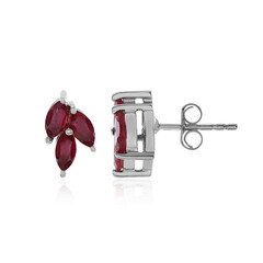 Madagascar Ruby Silver Earrings