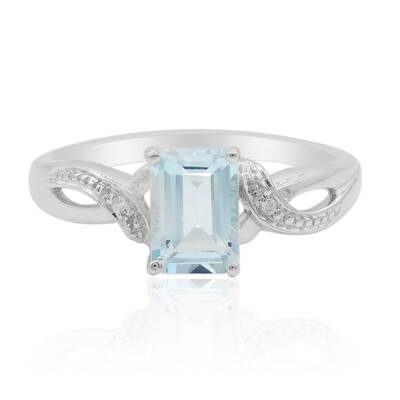 Sky Blue Topaz Silver Ring