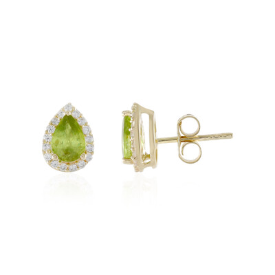 9K Sphene Gold Earrings